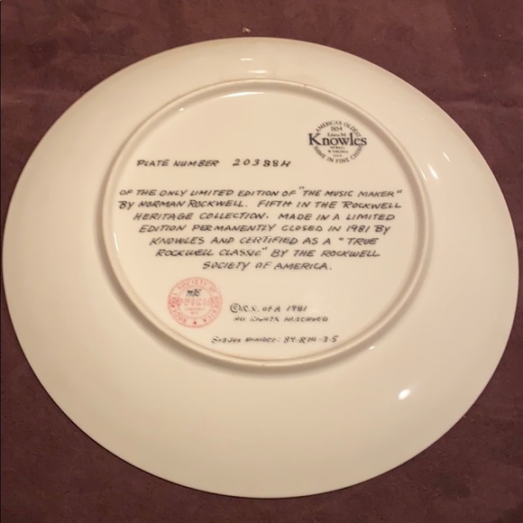 Norman Rockwell “The Music Maker” Plate - Picture 2 of 3